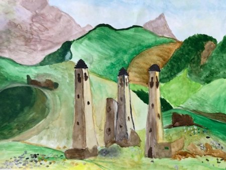 Пейзаж родного края Дагестан