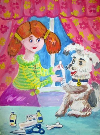 Рисунок с драматическим сюжетом