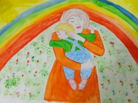 Рисунок вместе с мамой
