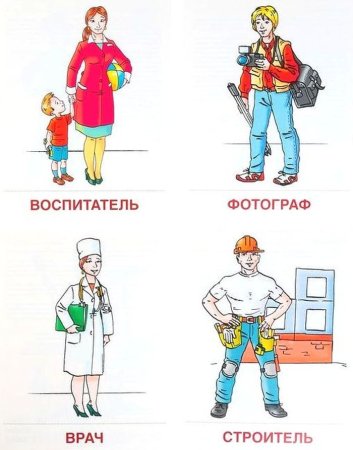 Карточки. Профессии