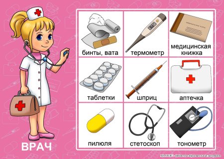Врач инструмент карточки