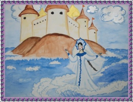 Рисование сказка о царе Салтане в подготовительной группе