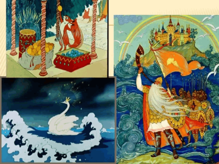 Раскраски сказки Пушкина о царе Салтане