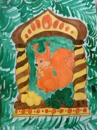 Рисунок к сказке о царе Салтане