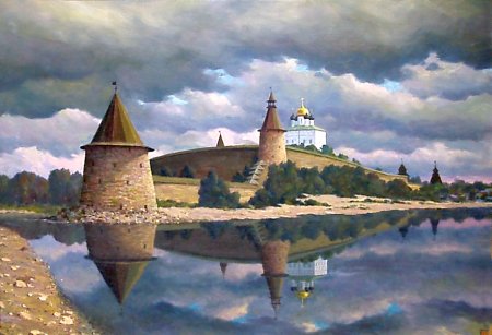 Псков Кремль живопись