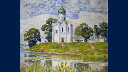 Церковь Покрова на Нерли рисунок