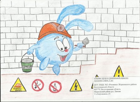 Охрана труда глазами детей рисунки