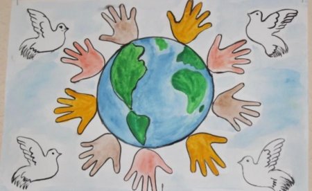 Рисунок на тему Дружба народов