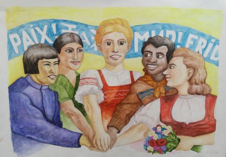 Мы разные но мы вместе рисунок в школу