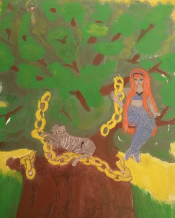 Там на неведомых дорожках раскраска