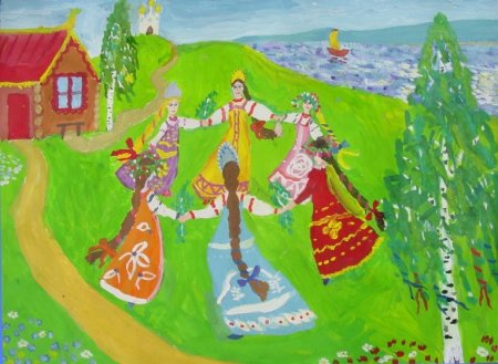 Рисунок к празднику Троица