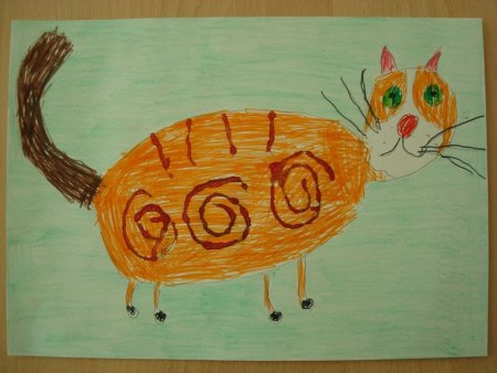 Детский рисунок домик