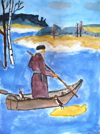 Некрасов Николай Алексеевич дед Мазай и зайцы иллюстрации