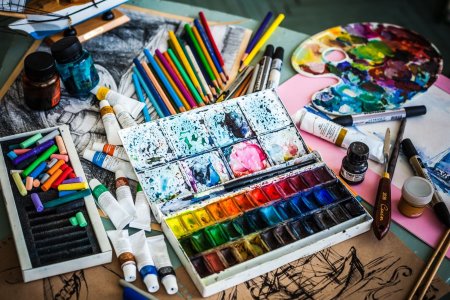 Рисунки красками