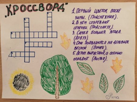 Кроссворд по изо