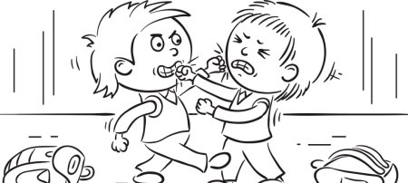 Раскраска плохие поступки