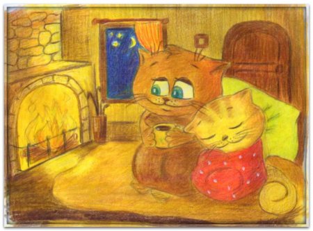 Теплый дом рисунок