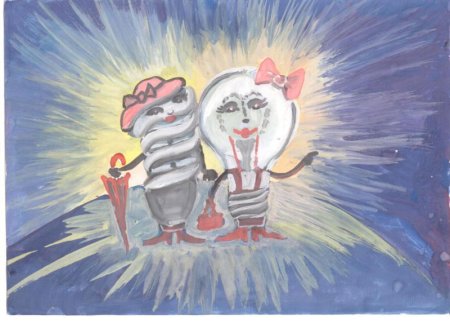 Детские рисунки ко Дню энергетики