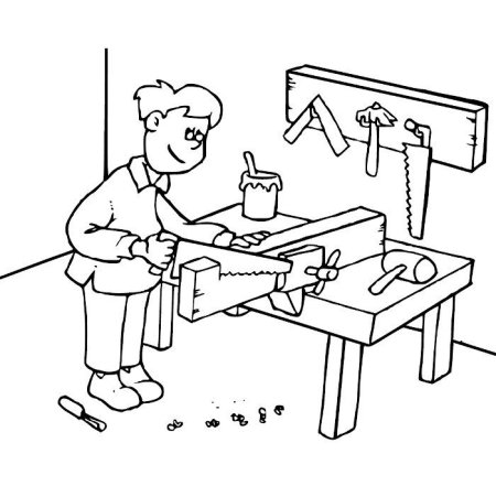 Раскраска плотник