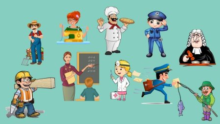 Рисунки разных профессий