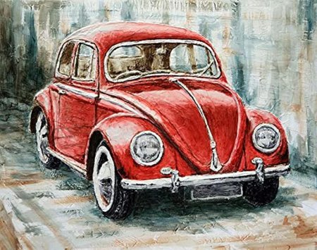 Ретро автомобиль акварель