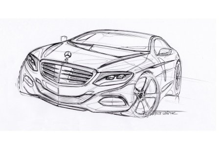 Мерседес s-class рисунок w222