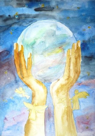 Рисунок на тему мир