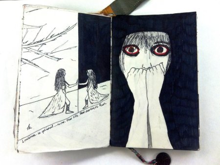 Страшные рисунки для скетчбука