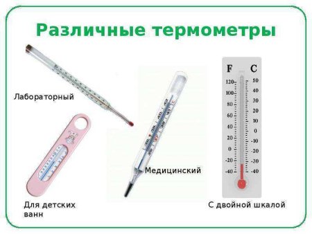 Строение ртутного градусника