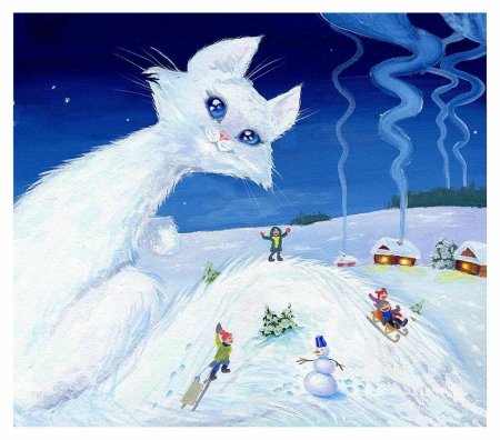 Рисунок на зимнюю тему