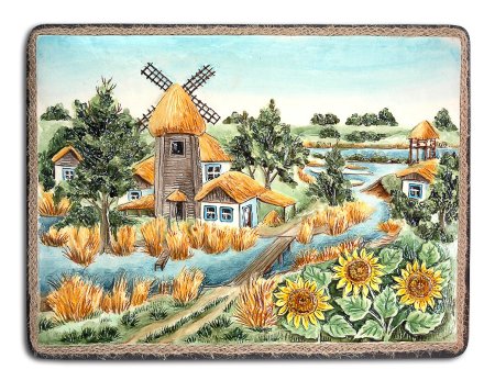 Панно деревня