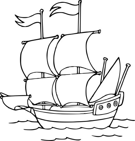 Корабли. Раскраска