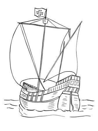 Рисунки для срисовки корабли