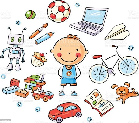 Детские увлечения в картинках