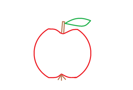 Рисование яблоко в младшей группе