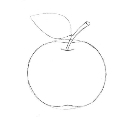 Рисование яблоко в младшей группе