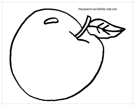 Контур фруктов и овощей