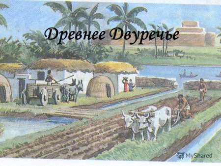 Древнее Двуречье земледелие