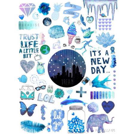 Голубые Стикеры