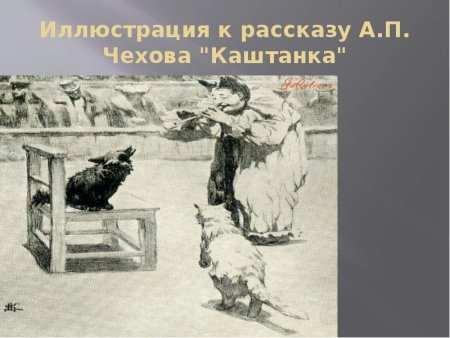 Иллюстрации к рассказу каштанка а.п.Чехова
