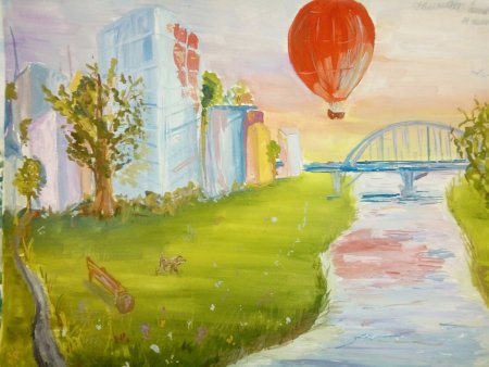 Мой город рисунки детей