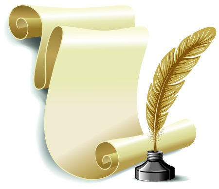 Пергамент с пером