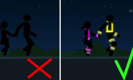 Рисунок со светоотражателем