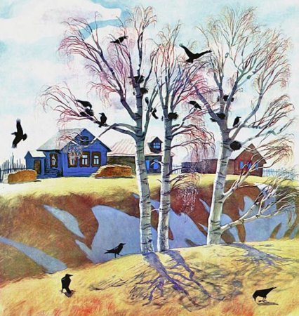 Николай Устинов весенние иллюстрации