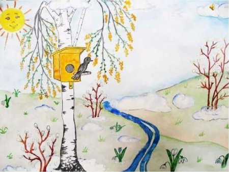 Рисунок на весеннюю тему