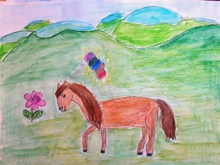 Рисунок лошади карандашом для срисовки