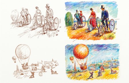 Изобретения рисунки карандашом