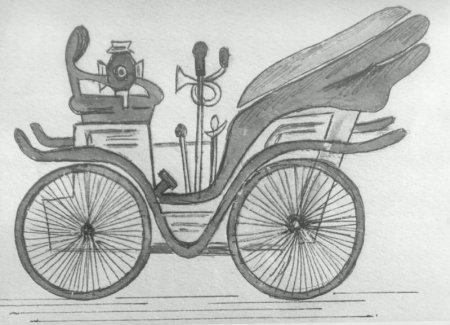 Рисование первый автомобиль