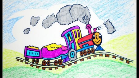 Поезд на рельсах для детей