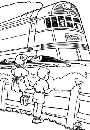 Безопасность на ЖД раскраски для детей